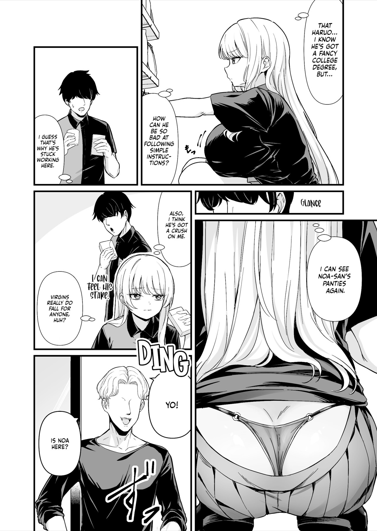 Hentai Manga Comic-I Had Wild Sex with a Taken Busty Gyaru Part-Timer!-Read-3